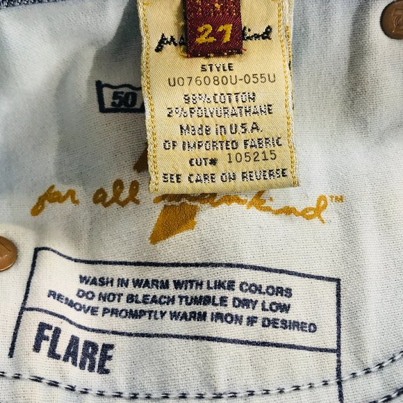 Seven 7 For All Mankind FLARE Blue Jeans Women's Size 29 x 31 in EUC - Picture 6 of 10